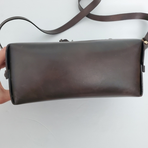 HIGH Everyday Couture Studded Brown Made in Italy Leather Bag - Picture 9 of 10